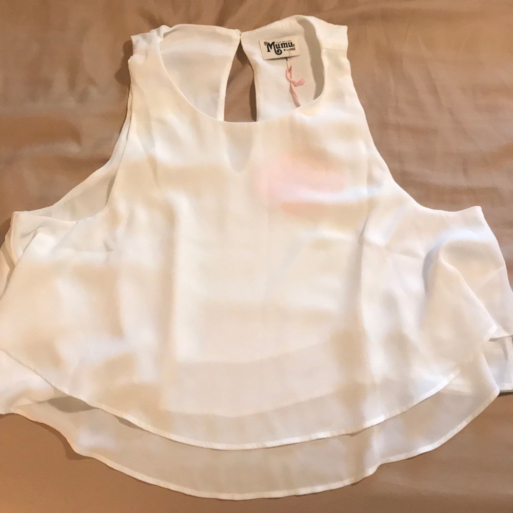 King crop top - ivory